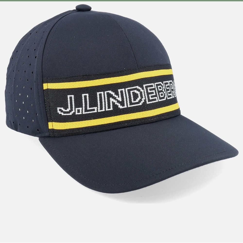 J.Lindeberg Dale Cap Mesh Black Flexfit - J.Lindeberg